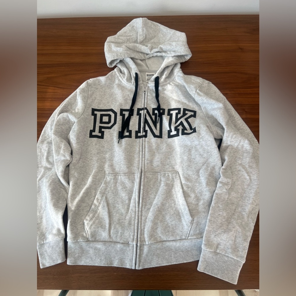 Women’s Heather Grey PINK Jacket- size: Large